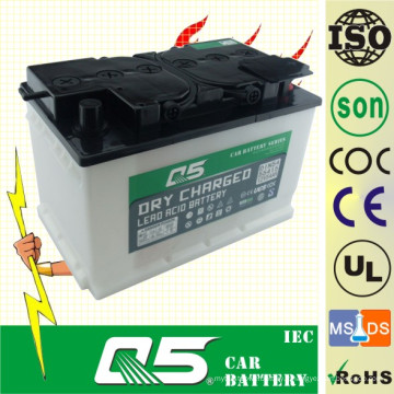 DIN80 12V80AH, batterie de voiture rechargeable à chaud